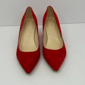 Nine West Red Pointed-Toe Pumps Size 9M